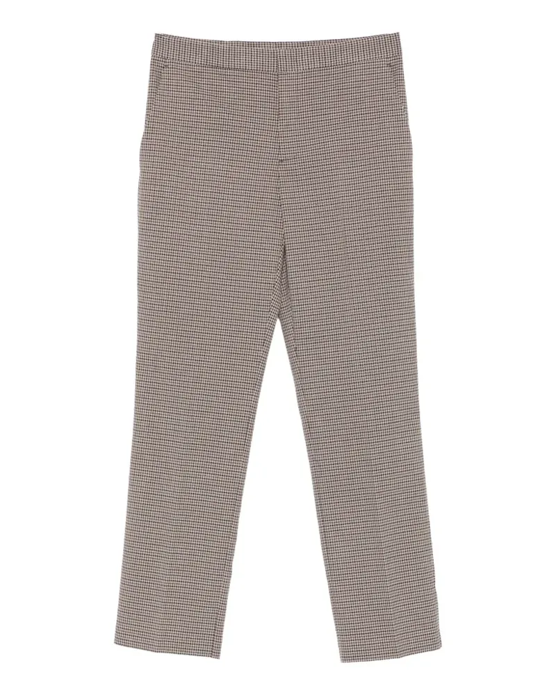 Twin-Set Hose mit Hahnentrittmuster - Braun Braun