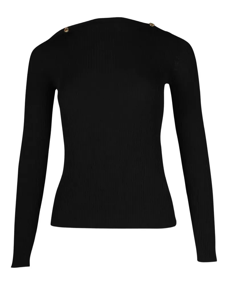 Max Mara ribbed boat-neck top - Schwarz Schwarz