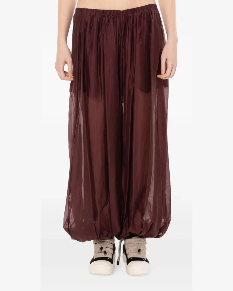 MEIMEIJ Ballonhose aus Seide - Braun Braun