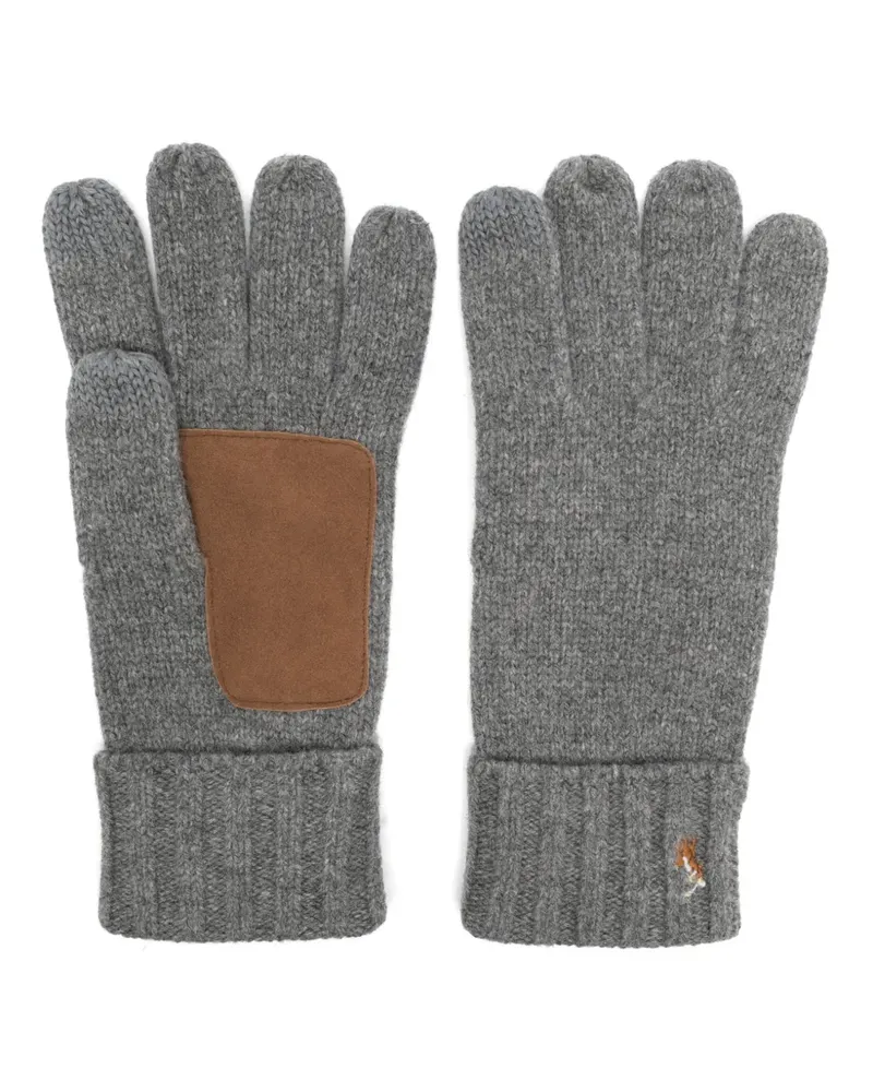 Ralph Lauren Handschuhe mit Polo Pony-Stickerei - Grau Grau