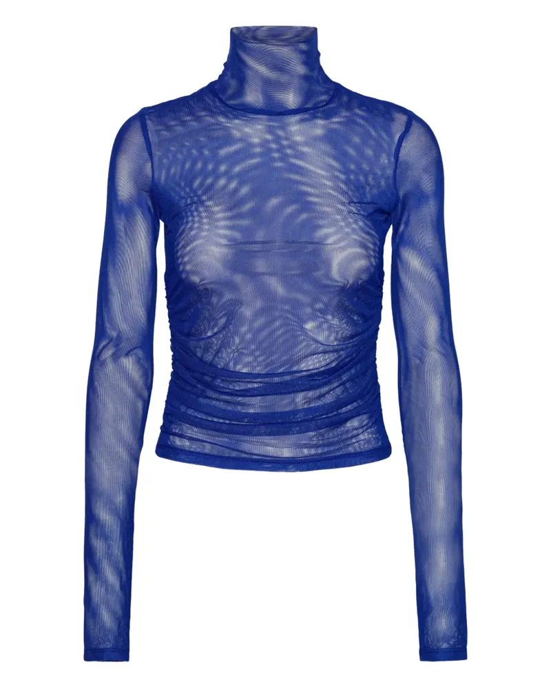 ROTATE Birger Christensen Klassisches Langarmshirt - Blau Blau