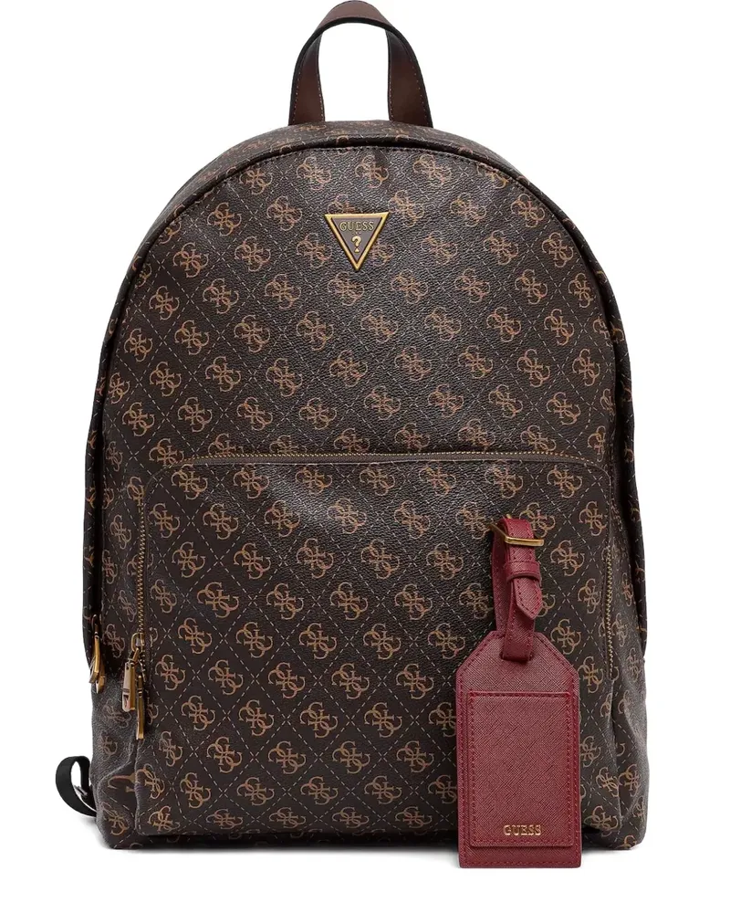 Guess Rucksack mit Monogramm - Braun Braun