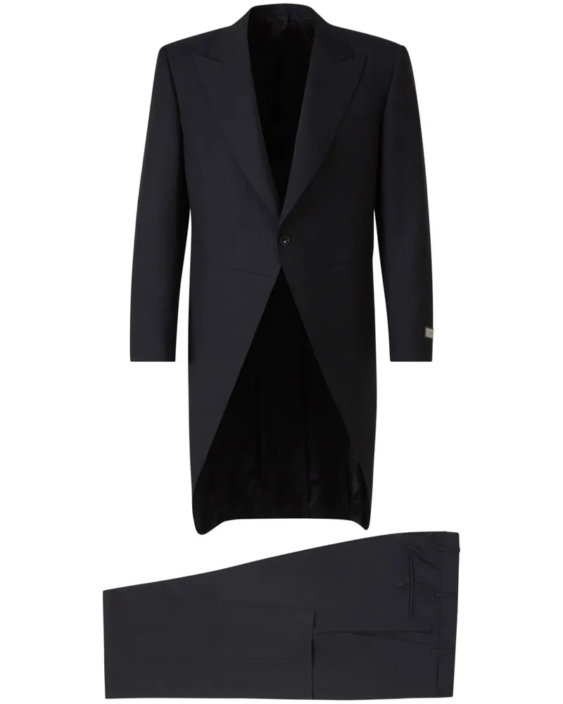 Canali Smoking aus Wolle - Schwarz Schwarz