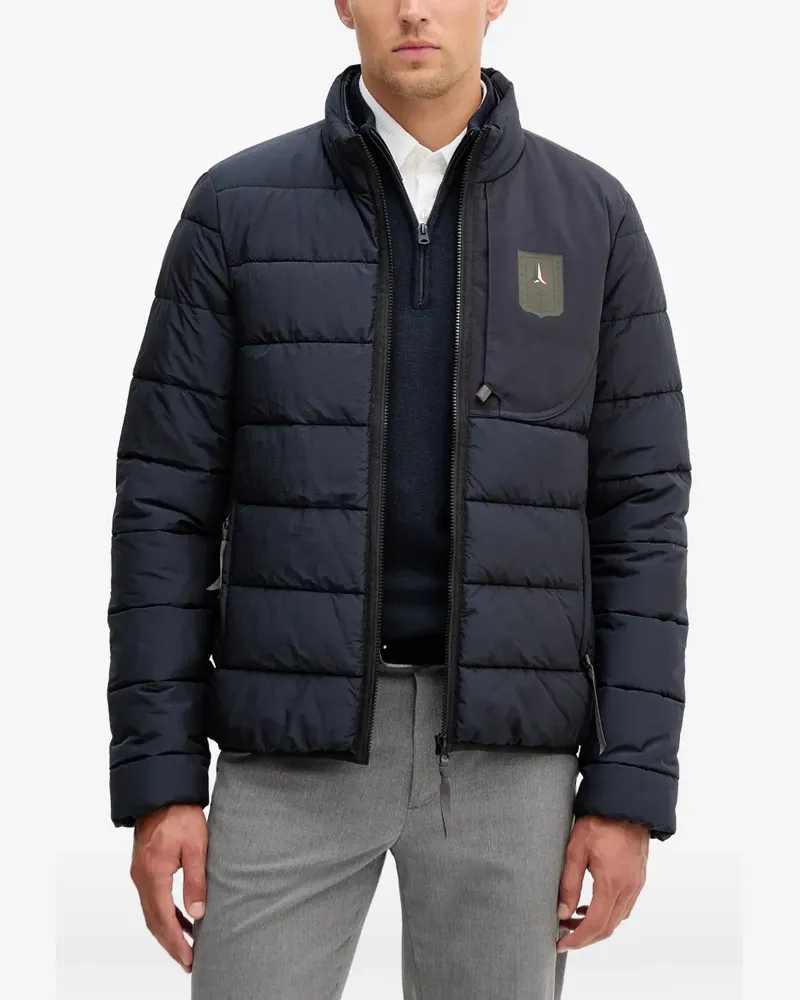 Aeronautica Militare zip-up padded jacket - Blau Blau