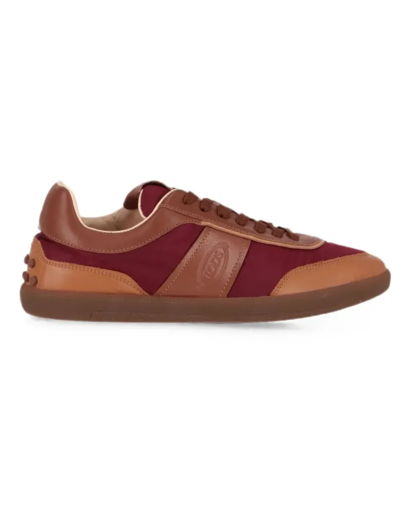 TOD'S Tabs leather-panelled sneakers - Braun Braun