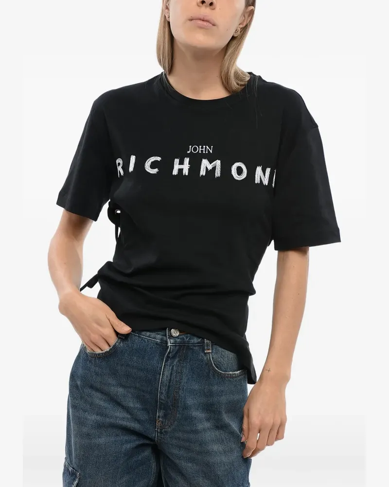 John Richmond logo-print T-shirt - Schwarz Schwarz