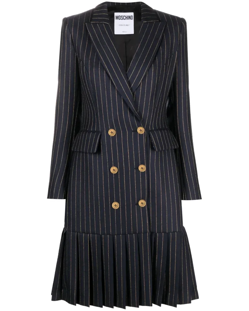 Moschino Blazerkleid mit Nadelstreifen - Blau Blau