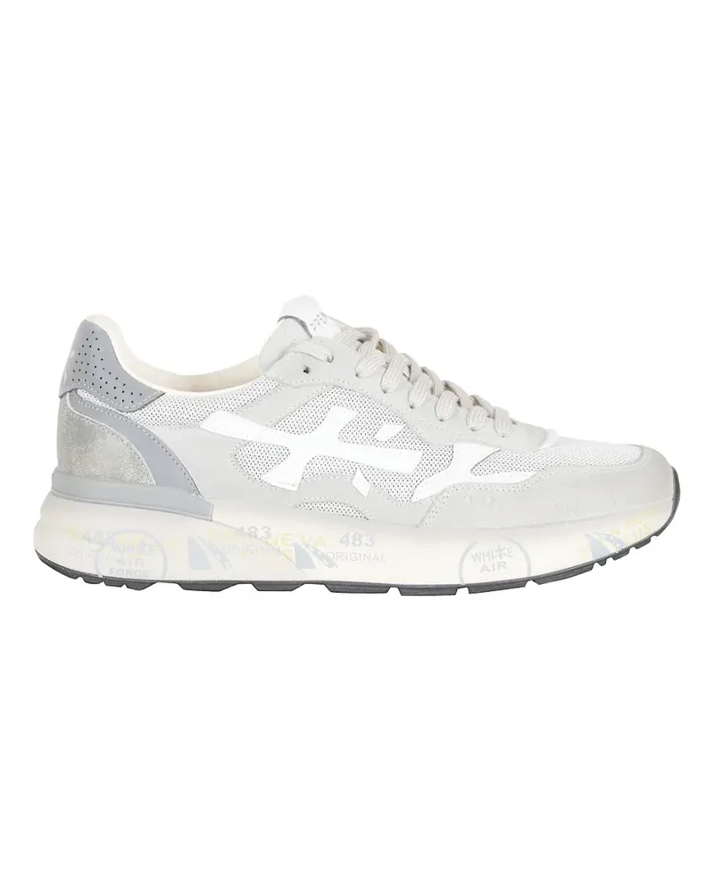 Premiata Mick perforated logo sneakers - Grau Grau