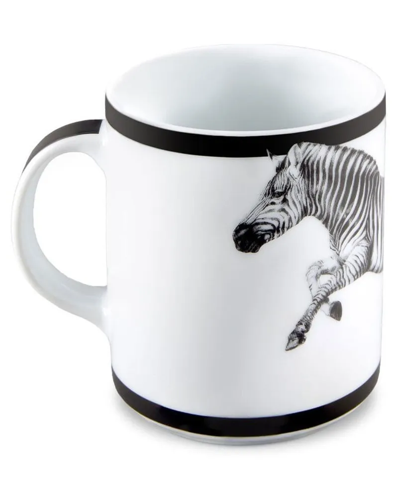 Dolce & Gabbana Porzellantasse mit Zebra - Weiß Weiß