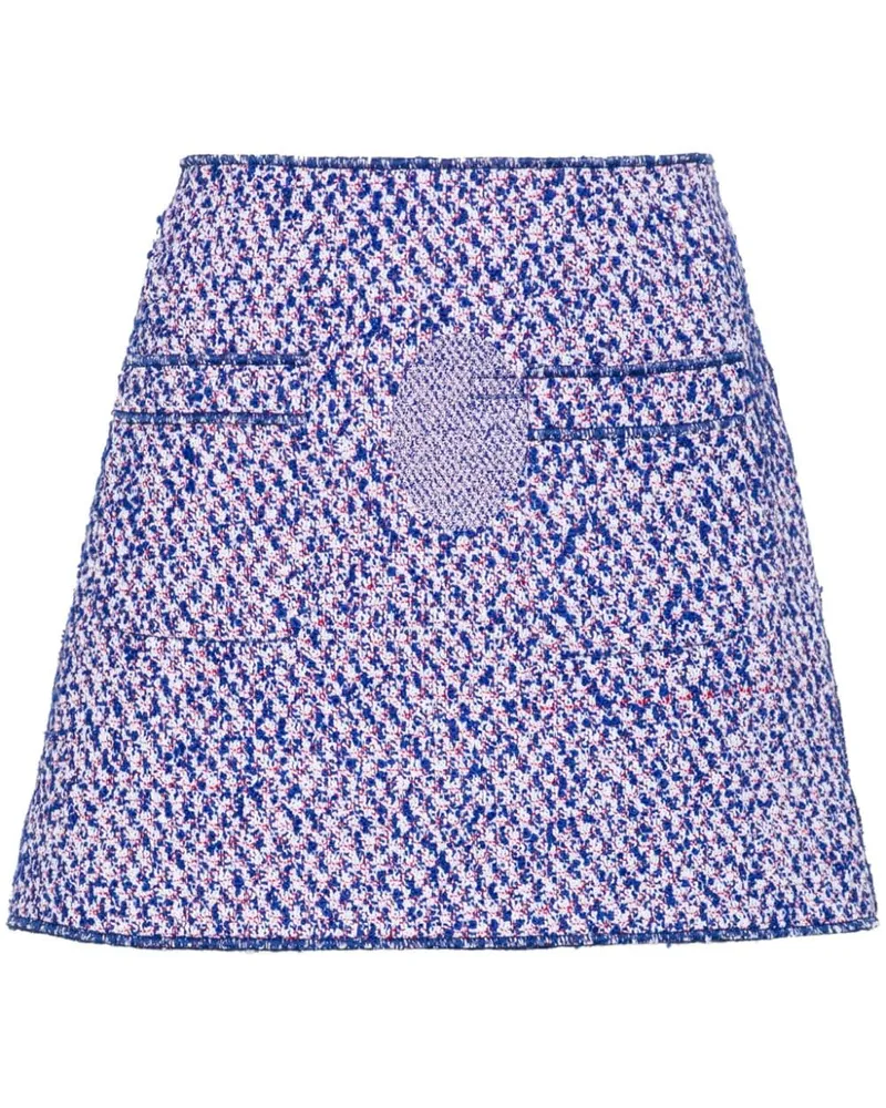 Philosophy Di Lorenzo Serafini Tweed-Minirock mit aufgesetzten Taschen - Blau Blau