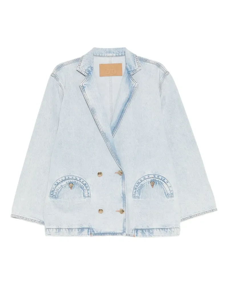 Blazé Milano Doppelreihige Cory Jacke mit Tasche - Blau Blau