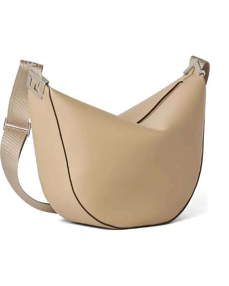 Fendi Mittelgroße Melon Kuriertasche in Sichelform - Nude Nude
