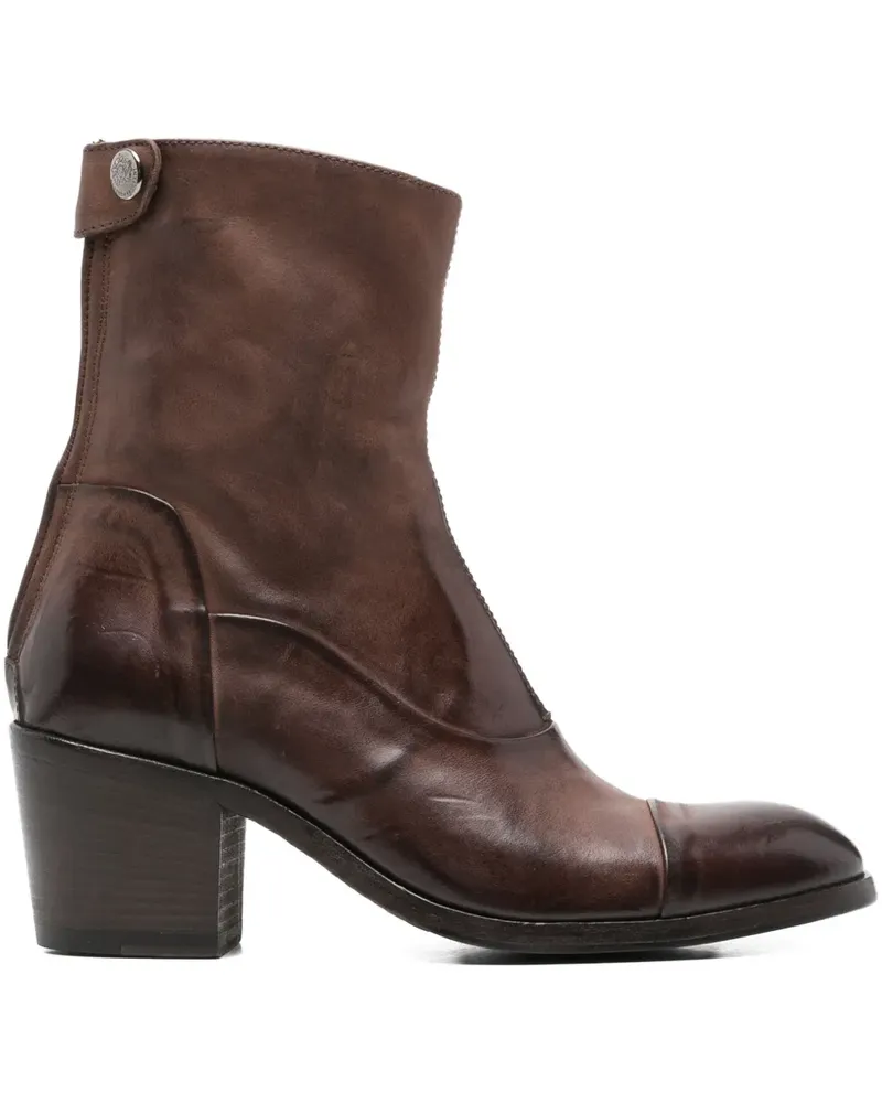 Alberto Fasciani Stiefel mit Blockabsatz - Braun Braun