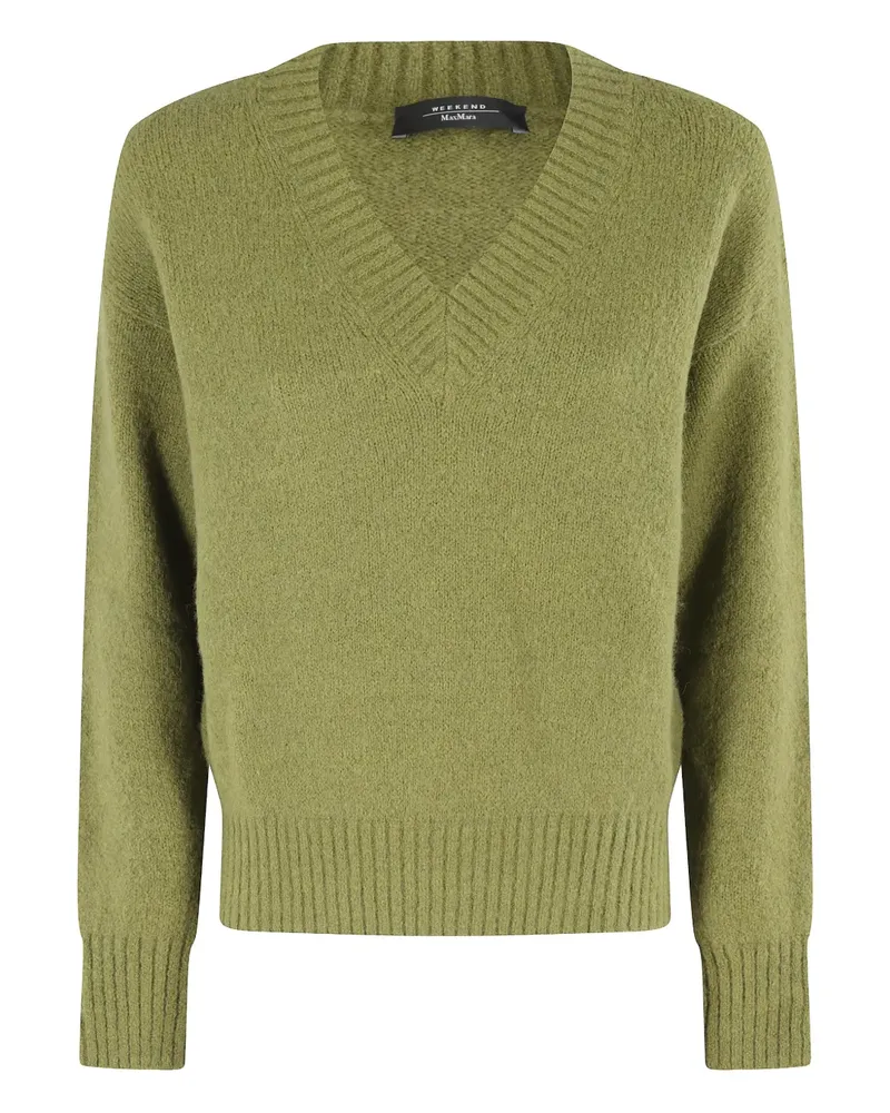 Max Mara V-neck wool sweater - Grün Grün