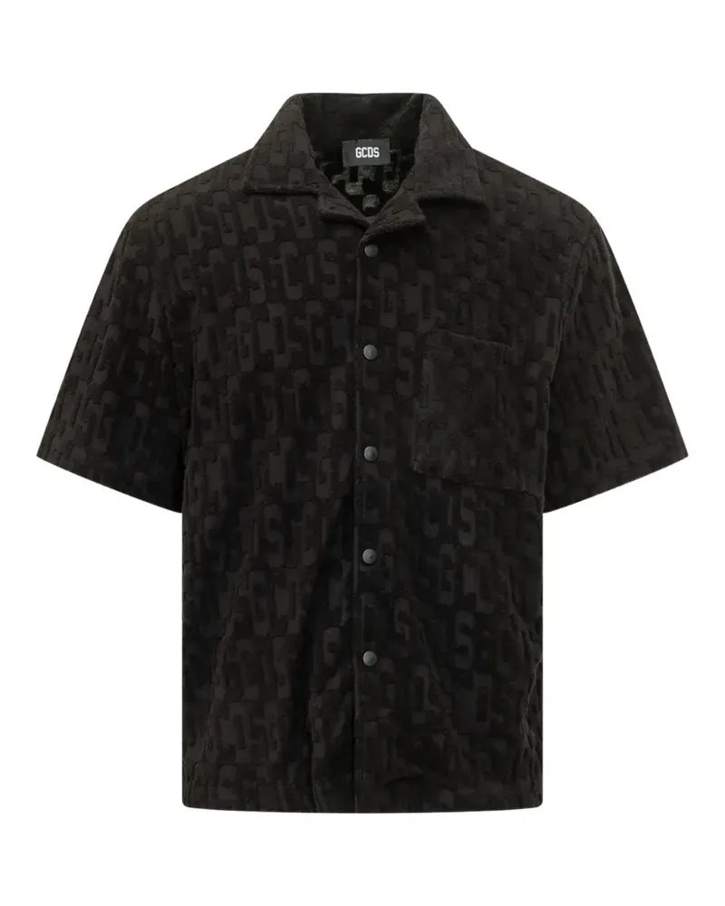 GCDS terry bowling shirt - Schwarz Schwarz