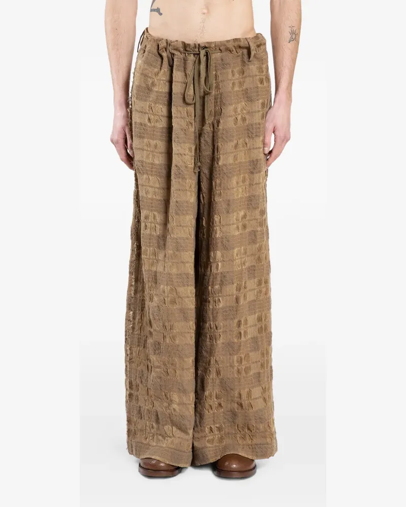 Uma Wang Strukturierte Pilly Hose - Gelb Gelb