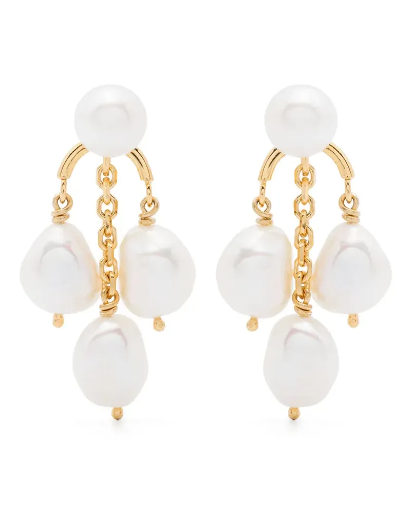 Wouters & Hendrix pearl-embellished earrings - Gold Gold