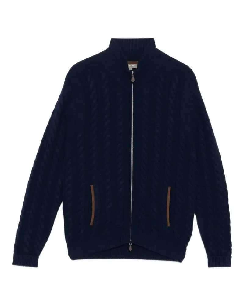 N.Peal Richmond Cardigan - Blau Blau