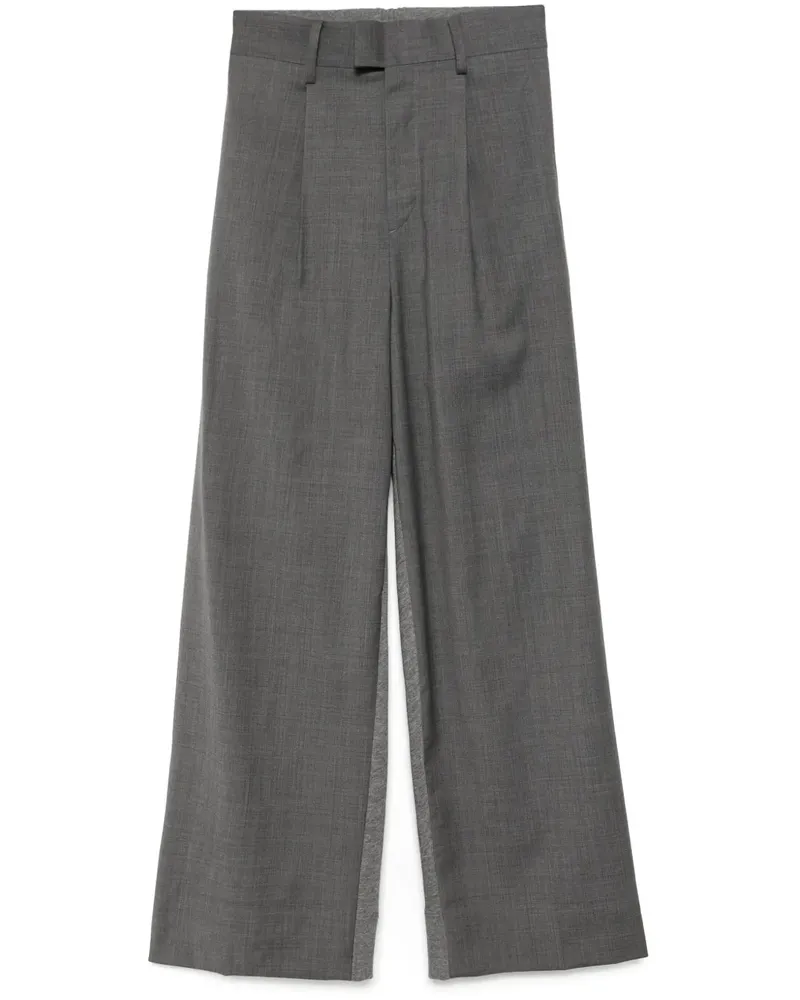 Undercover Hose mit Kontrasteinsätzen - Grau Grau
