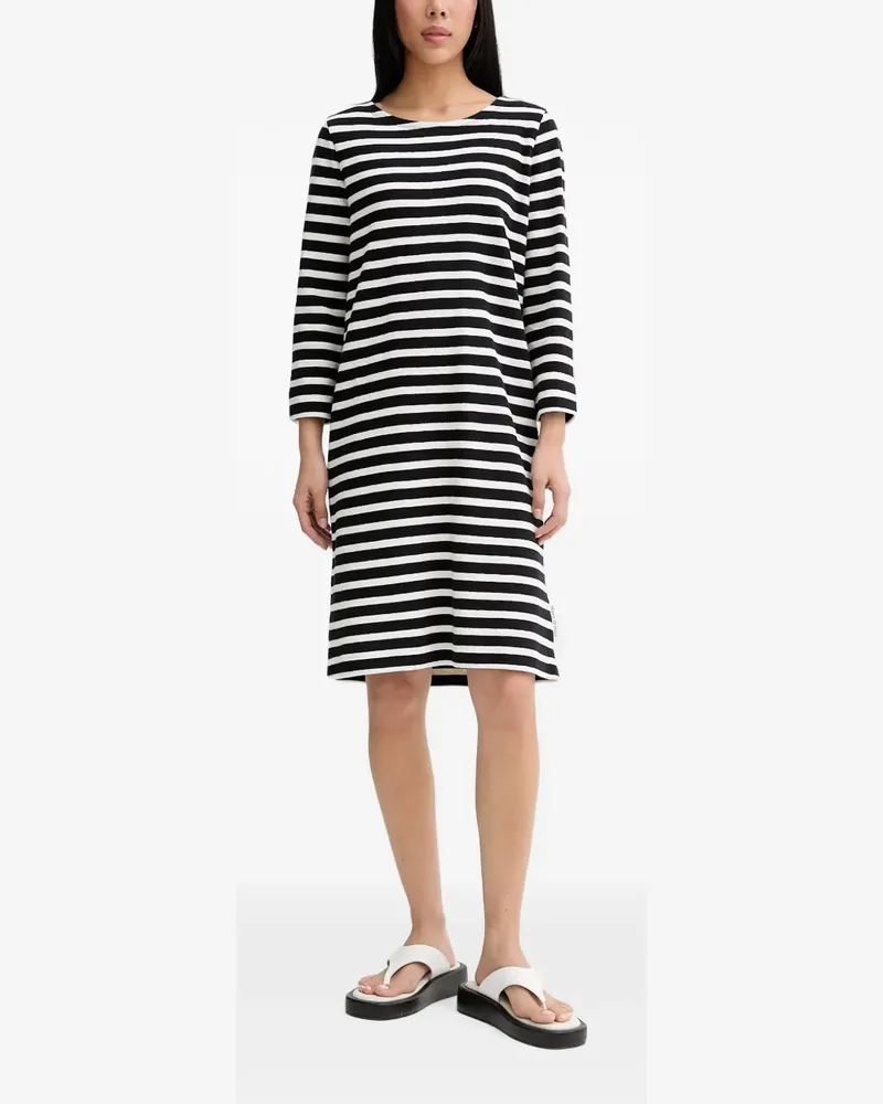 Marc O'Polo Gestreiftes Kleid - Schwarz Schwarz