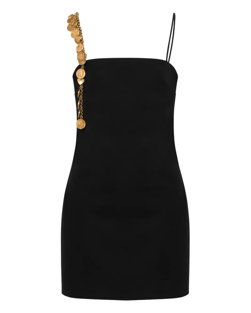 Moschino Kleid mit Zierkette - Schwarz Schwarz