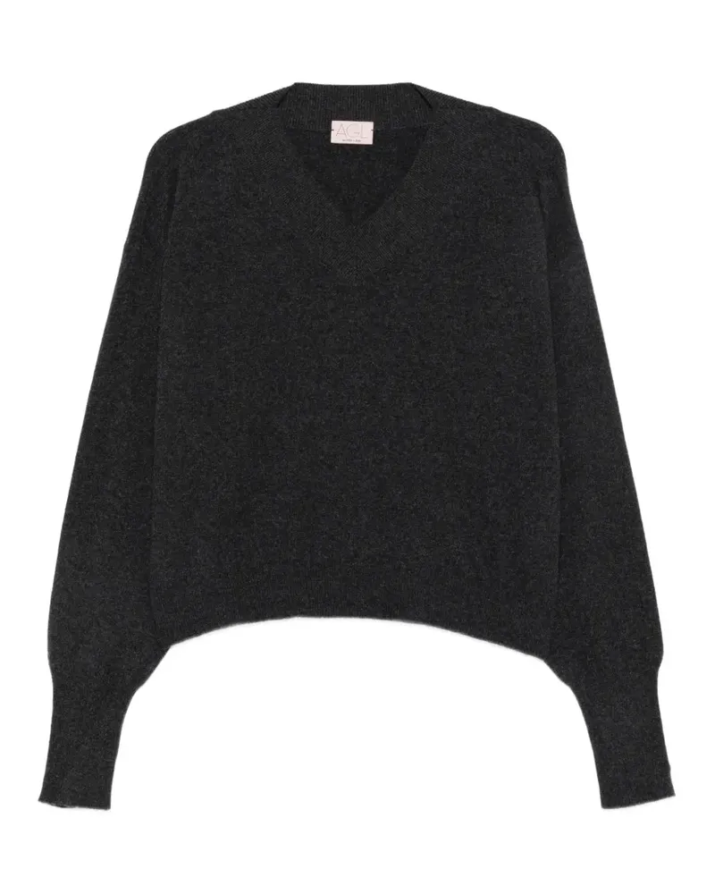 Attilio Giusti Leombruni Pullover mit V-Ausschnitt - Grau Grau