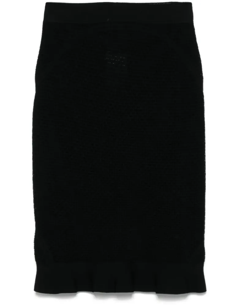 Tom Ford Gehäkelter Rock - Schwarz Schwarz