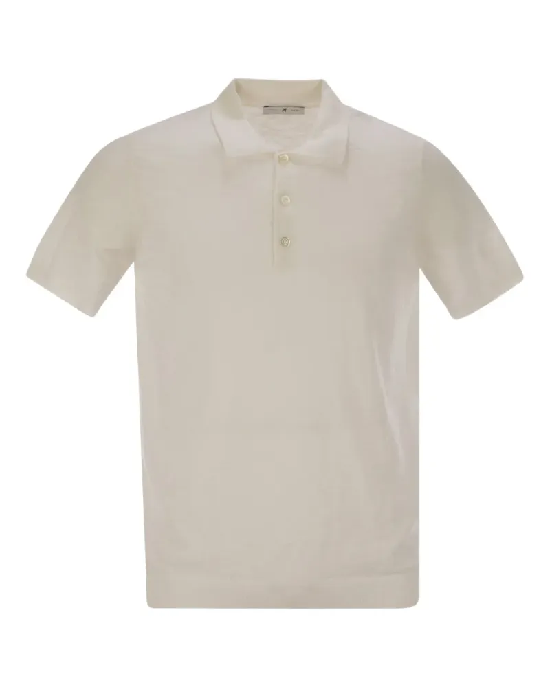PT TORINO Poloshirt mit Knopfleiste - Nude Nude