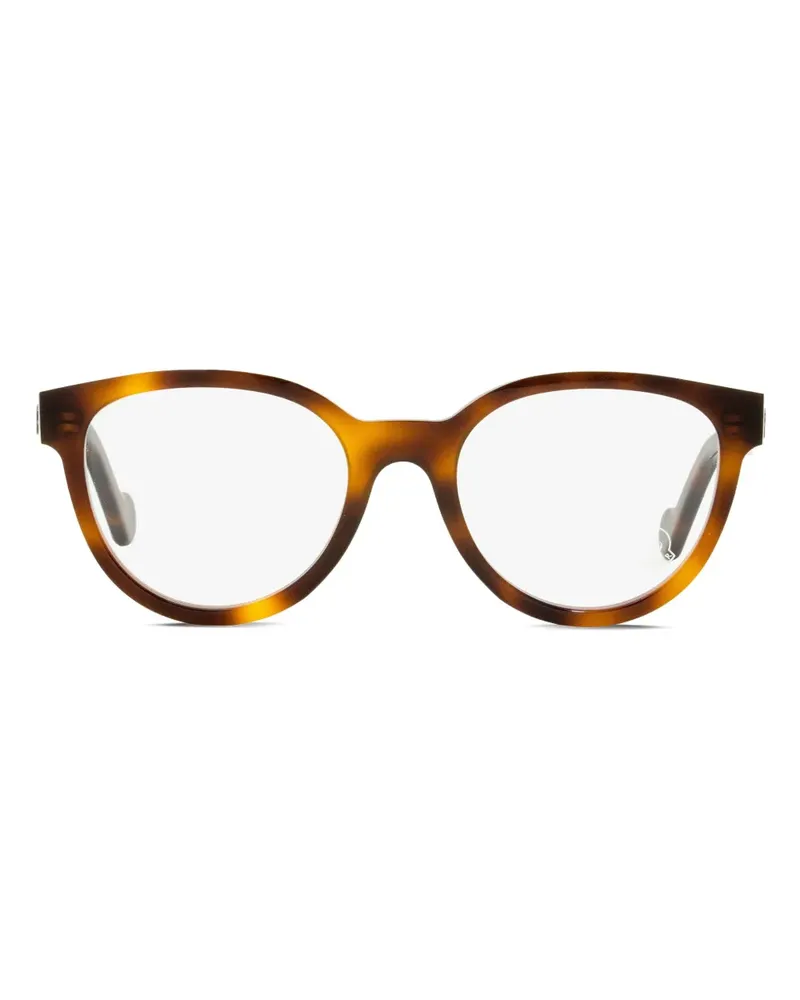 Moncler Brille mit ovalem Gestell - Braun Braun