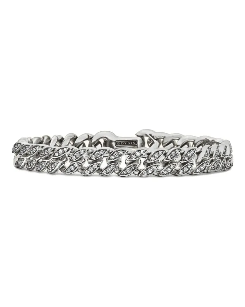David Yurman Curb Chain Armband aus Sterlingsilber 8mm Silber