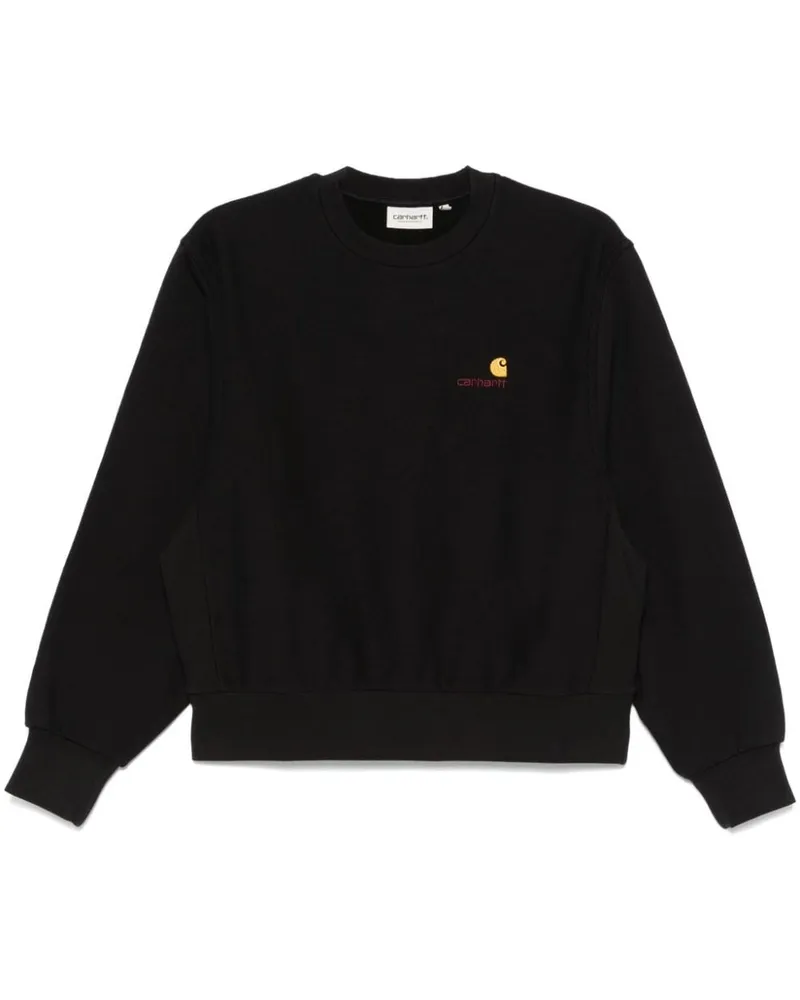 Carhartt WIP American Script Sweatshirt - Schwarz Schwarz