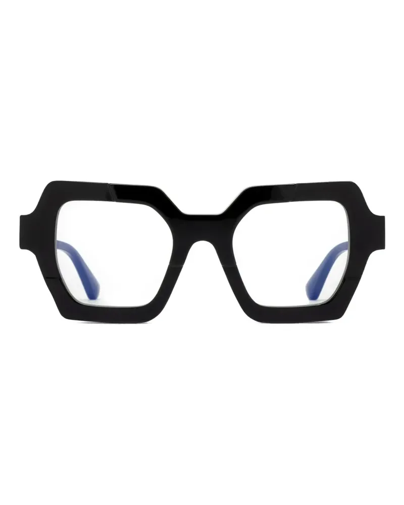 KUBORAUM K41 Brille mit eckigem Gestell - Schwarz Schwarz
