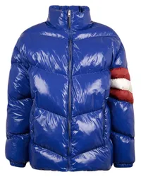 Bally Gefütterte Jacke mit Streifen Blau