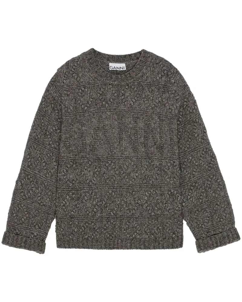 Ganni Bubble Pullover - Grau Grau