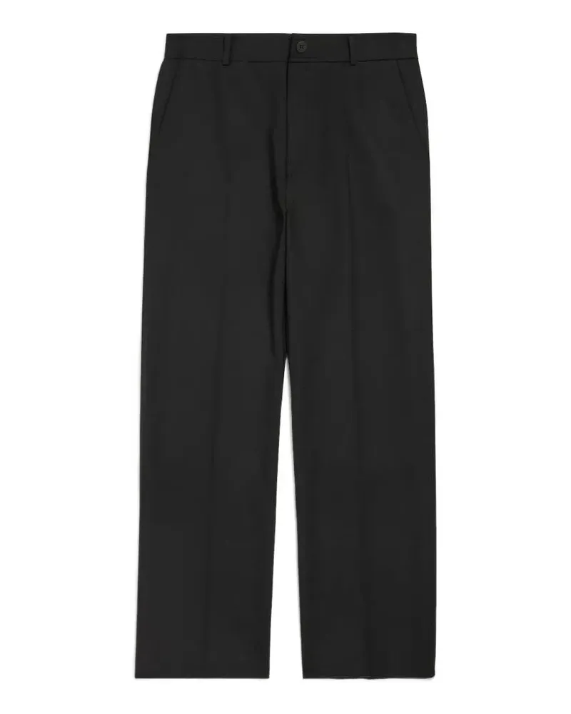 Balenciaga Ausgefranste Hose - Schwarz Schwarz