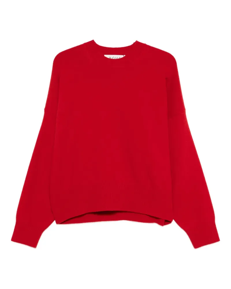 Róhe Pullover mit Rundhalsausschnitt - Rot Rot
