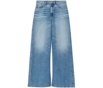 Weite Jeans mit Tragefalten