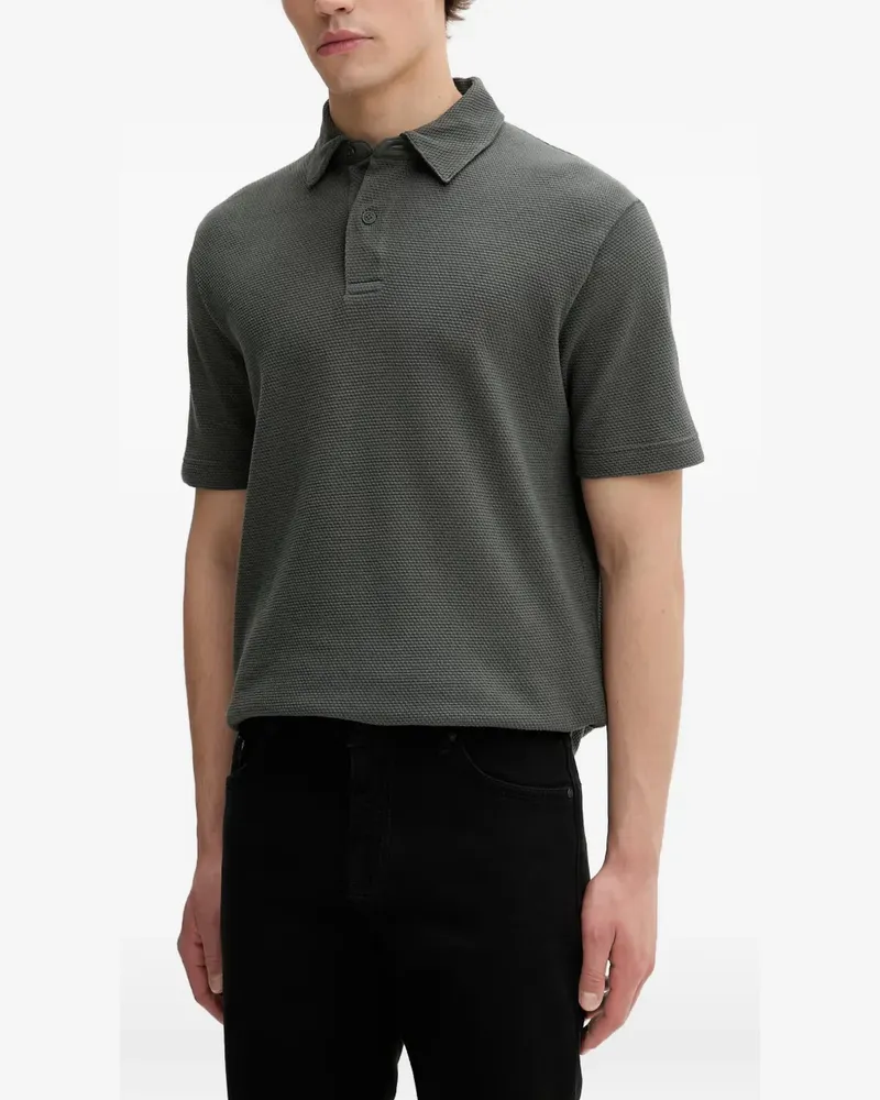 Marc O'Polo textured short-sleeve Polo shirt - Grün Grün