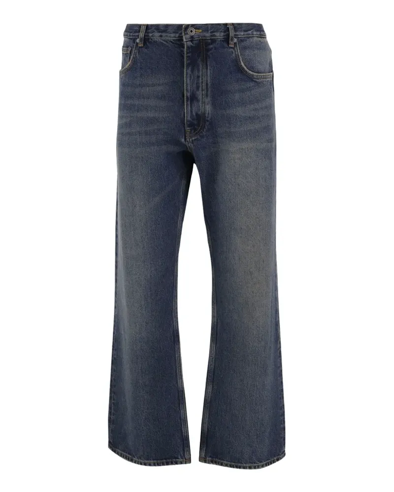 OFF-WHITE Gerade Jeans mit Arrows-Print - Blau Blau