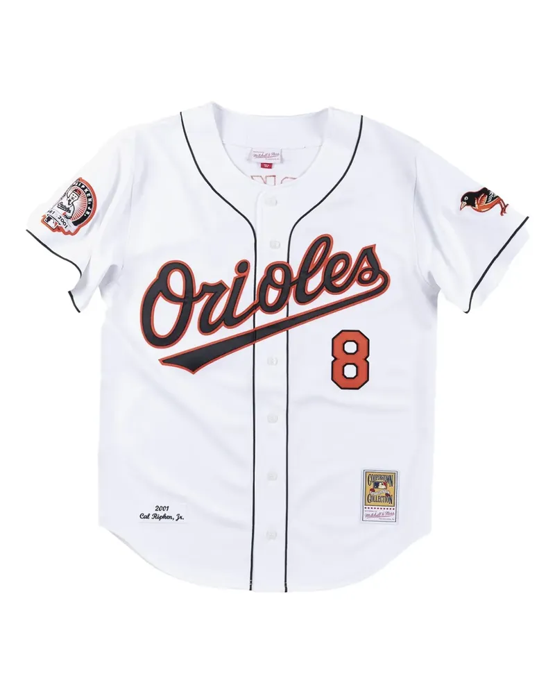 Mitchell & Ness MLB Orioles 2001 Cal Ripken Hemd - Weiß Weiß