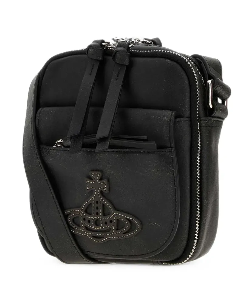 Vivienne Westwood Eton Orb-patch crossbody bag - Schwarz Schwarz