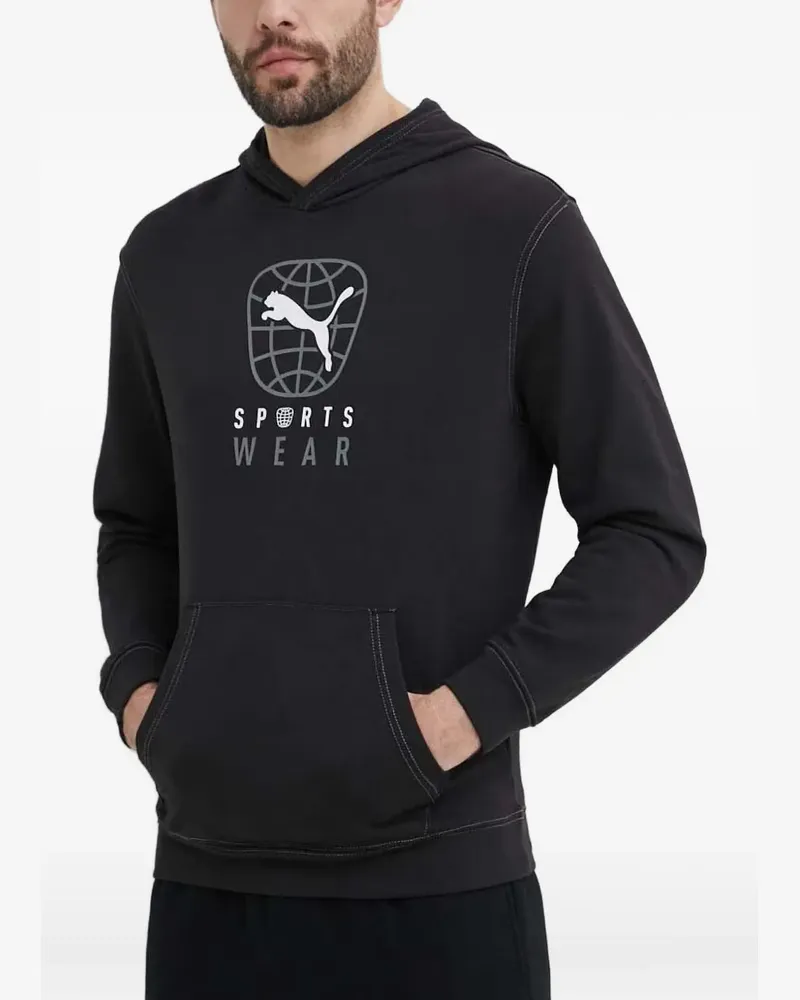 Puma Better Sportswear logo-print hoodie - Schwarz Schwarz