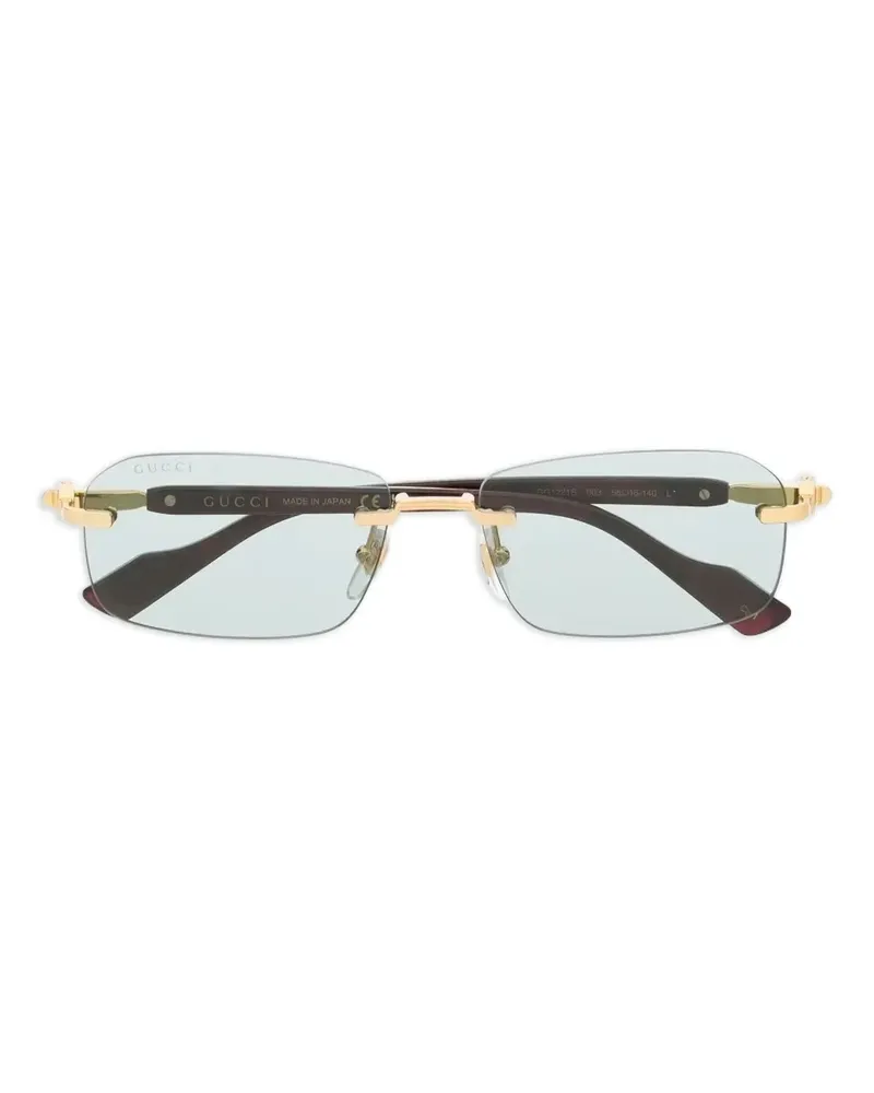 Gucci Rahmenlose Sonnenbrille - Braun Braun