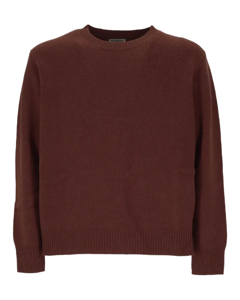 Roy Roger's Pullover mit rundem Ausschnitt - Braun Braun