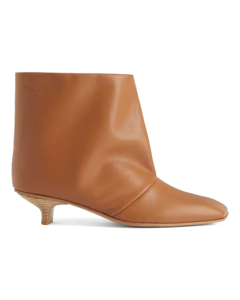 Giuseppe Zanotti pointed-toe leather ankle boots - Braun Braun
