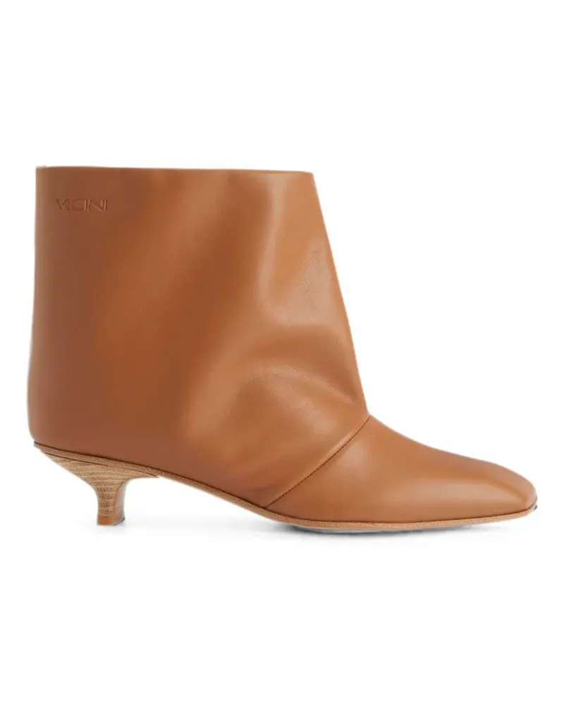 Giuseppe Zanotti pointed-toe leather ankle boots - Braun Braun