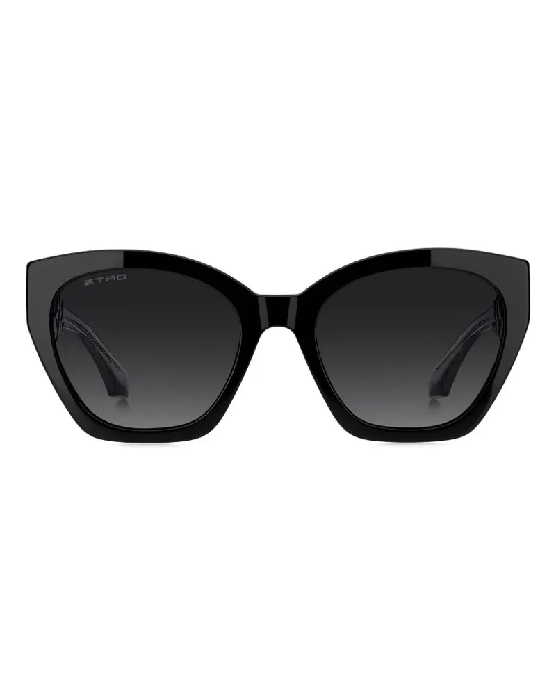 Etro Color Stripes Sonnenbrille - Schwarz Schwarz
