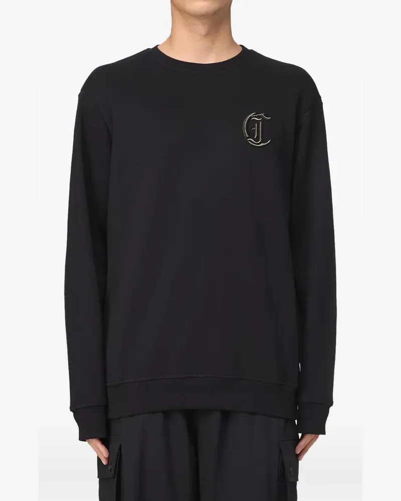 Just Cavalli Pullover mit Logo-Stickerei - Schwarz Schwarz