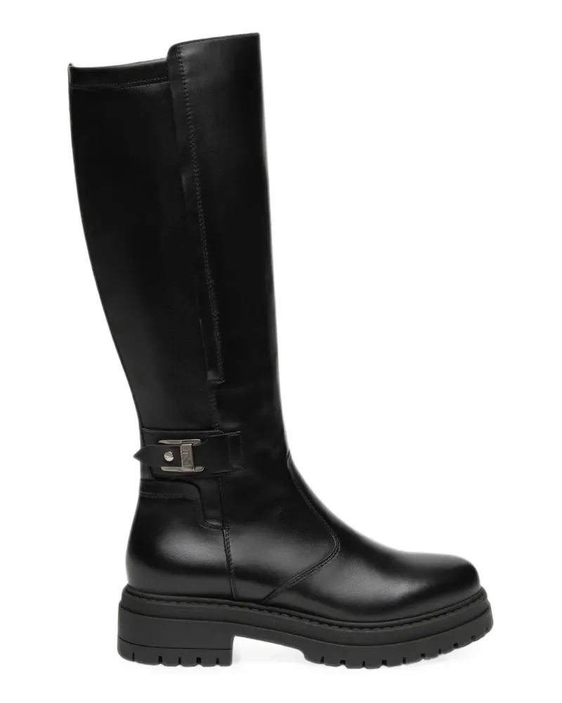 Nero Gardini buckle-detail ridged-sole boots - Schwarz Schwarz
