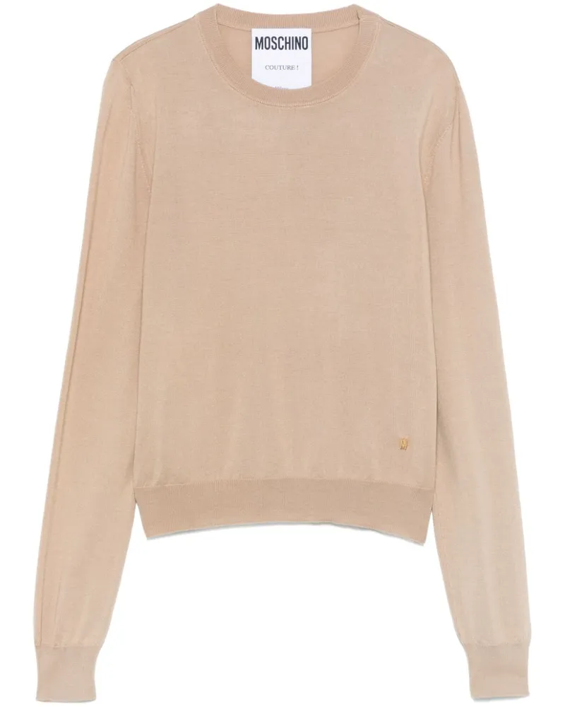 Moschino Fein gestrickter Pullover - Braun Braun